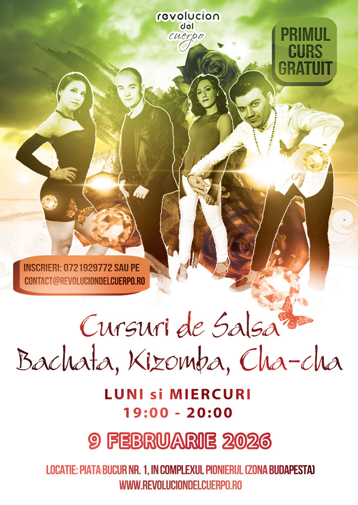 Cursuri de Salsa si Bachata pentru incepatori (in zona Timpuri Noi Tineretului Unirii)