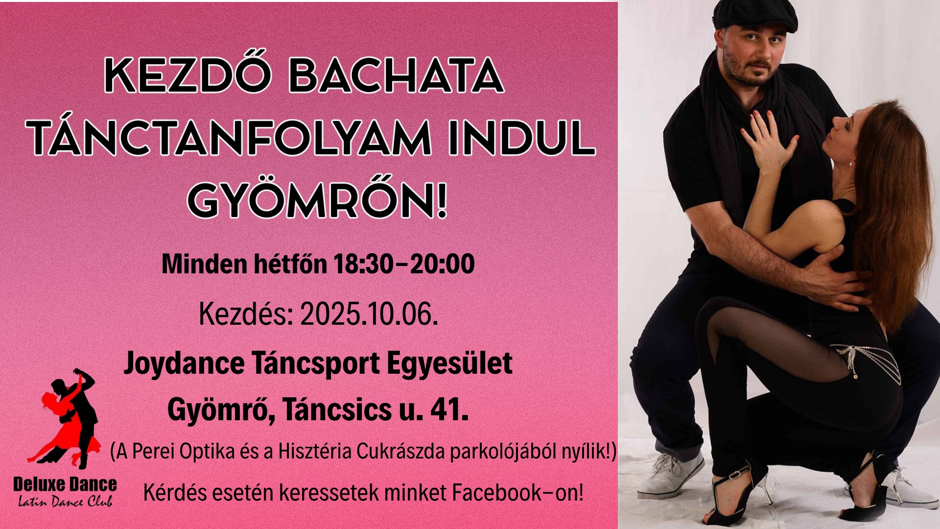 Kezdő BACHATA Tánctanfolyam indul GYÖMRŐN minden HÉTFŐN