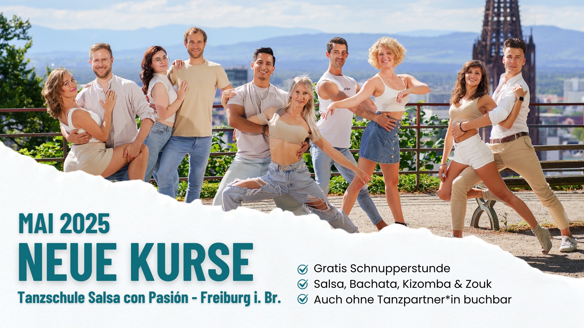 Neue Tanzkurse ab Mai 2025 in Freiburg Jetzt mit gratis Schnupperstunde! ๐๐บ