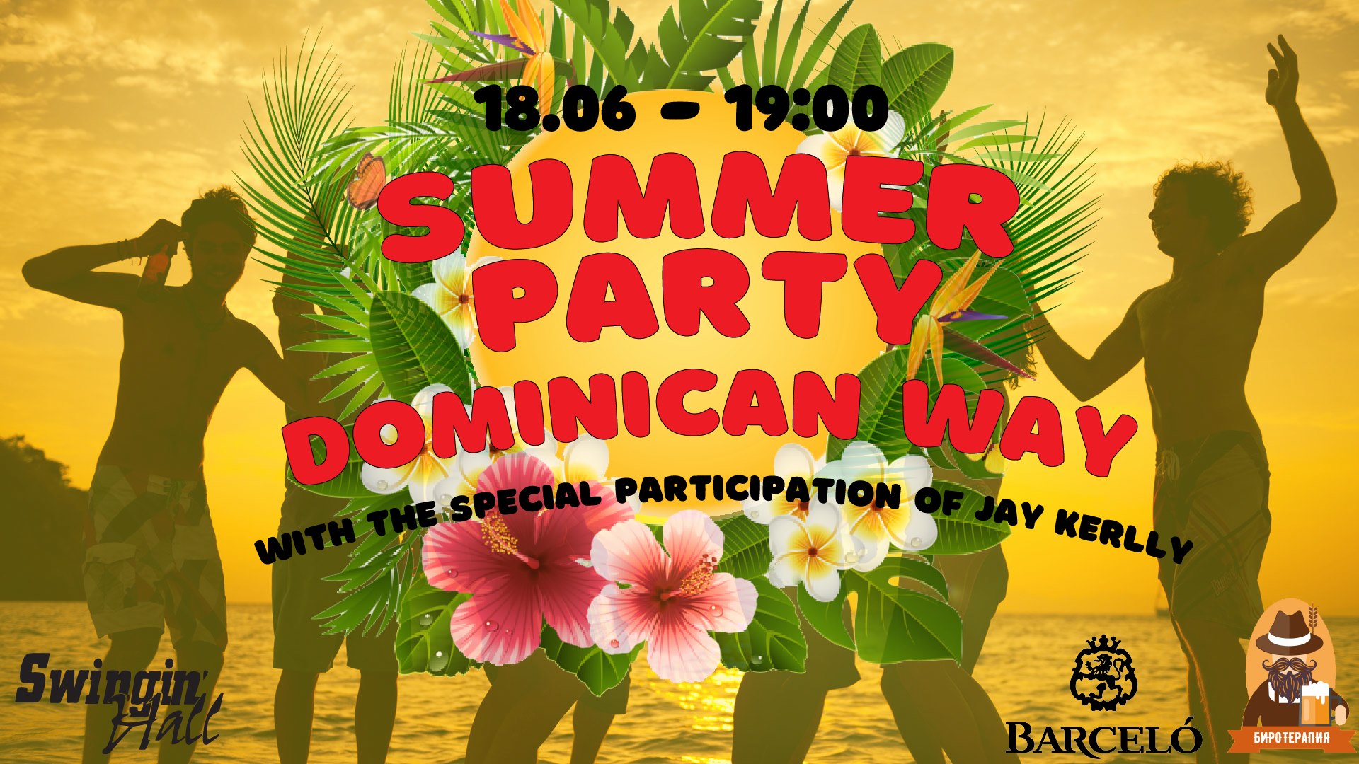 Summer Party Dominican Way with Jay Kerlly at Swingin' Hall Garden
