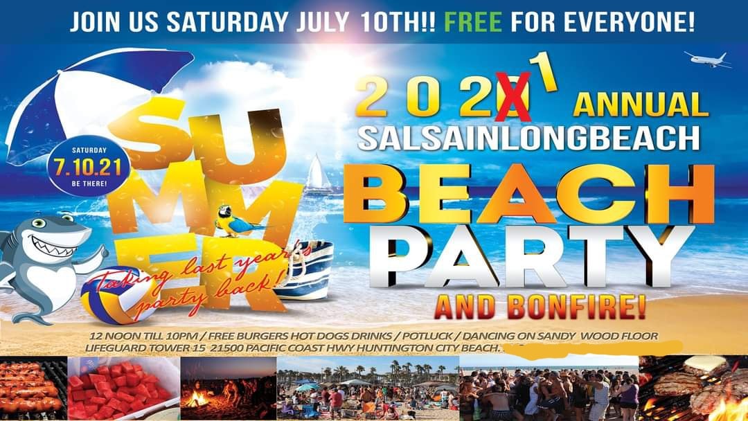 2021 Beach Party #1 SalsainLongBeach