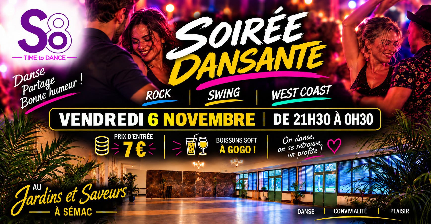 Soirée dansante au Jardins et Saveurs