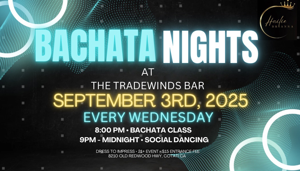 BACHATA NIGHT @ TRADEWINDS BAR!