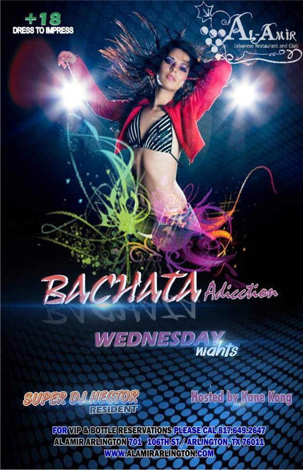 Back March 16....Bachata Addiction Wednesdays at Al-Amir Arlington!