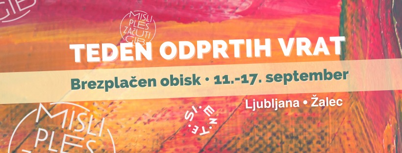 TEDEN ODPRTIH VRAT • BREZPLAČNA plesna doživetja • Ljubljana • Žalec