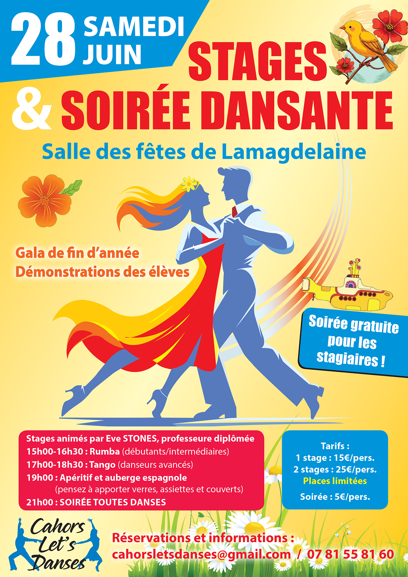 Stages et soirée dansante