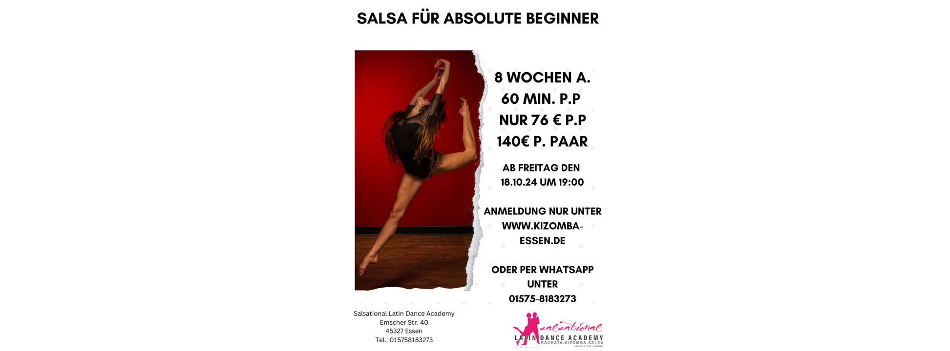 Salsa Kurs für absolute Beginner