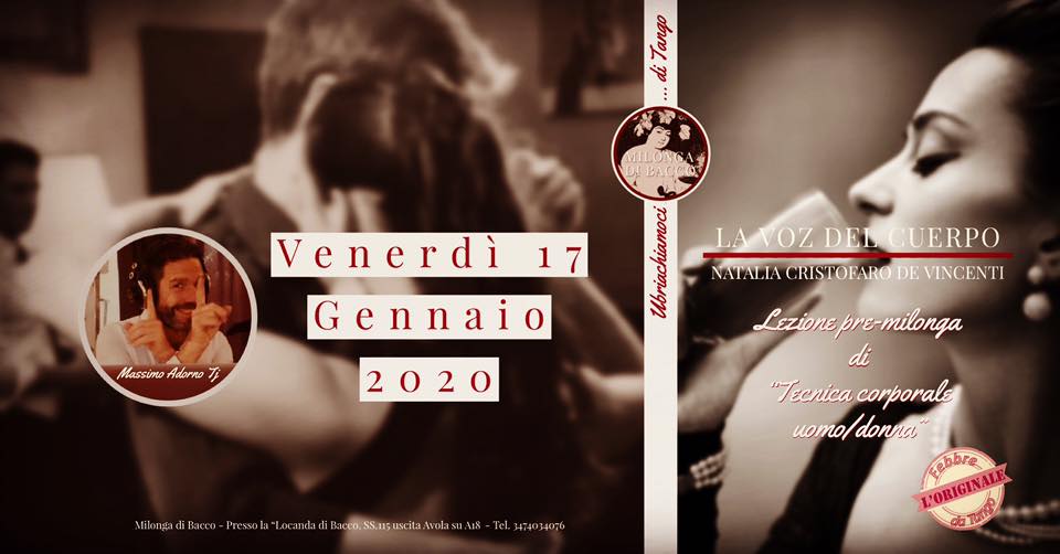 Milonga di Bacco & Lezione di Tecnica u d con Natalia Cristofaro