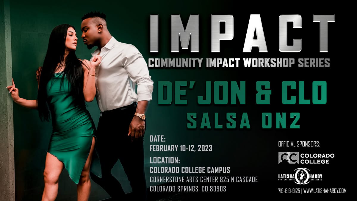 IMPACT Community Dance Workshops Salsa On2 w De'Jon & Clo