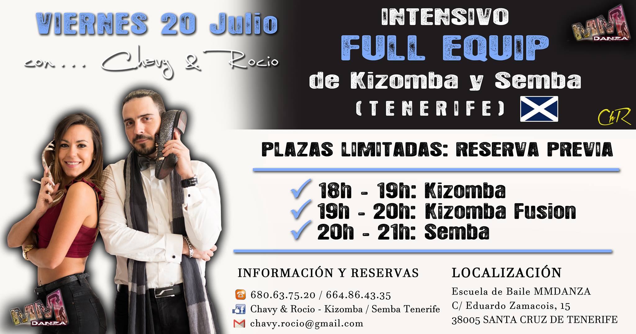 2º Intensivo FULL EQUIP de Kizomba Semba con Chavy & Rocio TNF