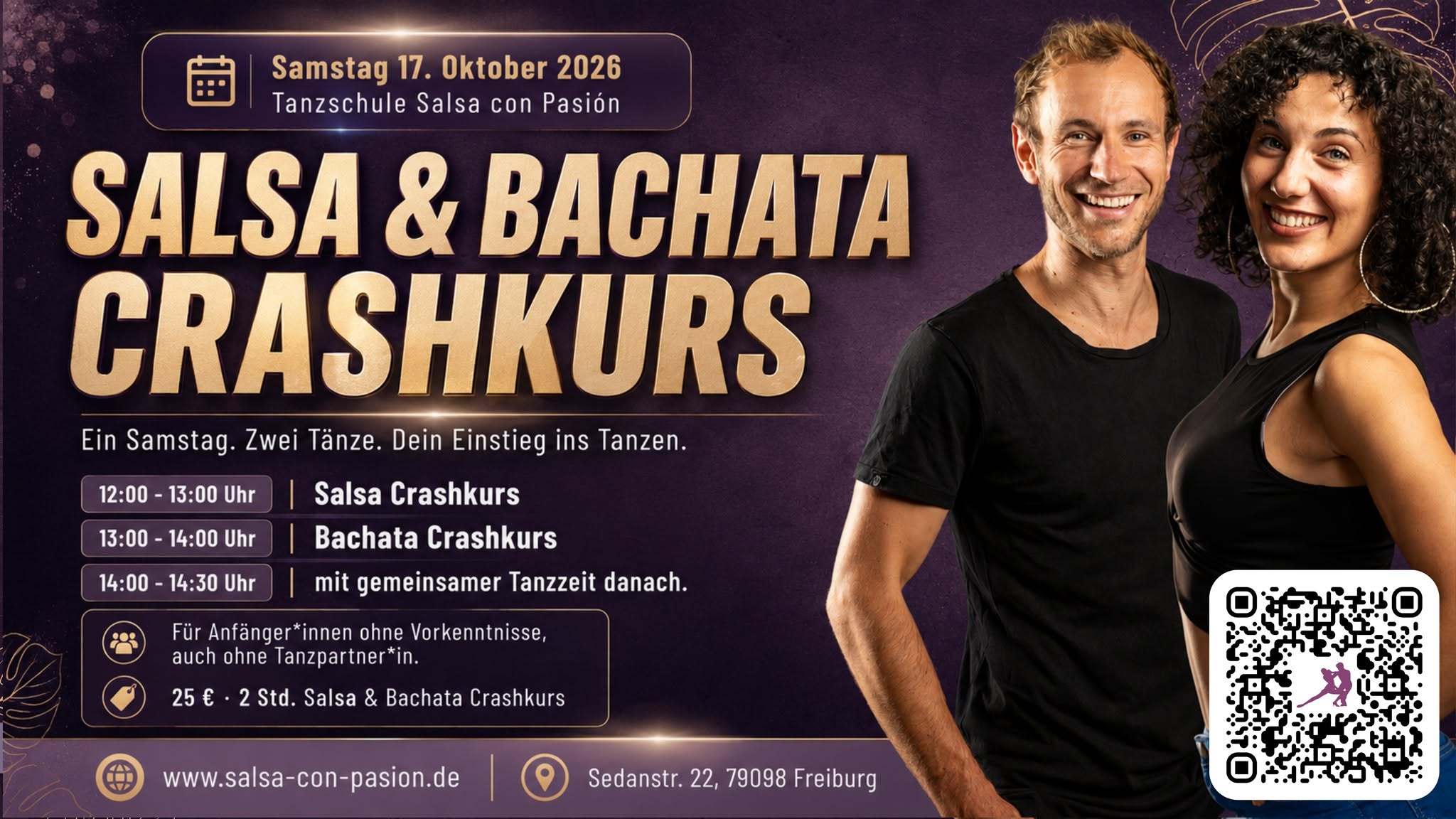 Endlich Tanzen Lernen in Freiburg Salsa & Bachata für Anfänger*innen