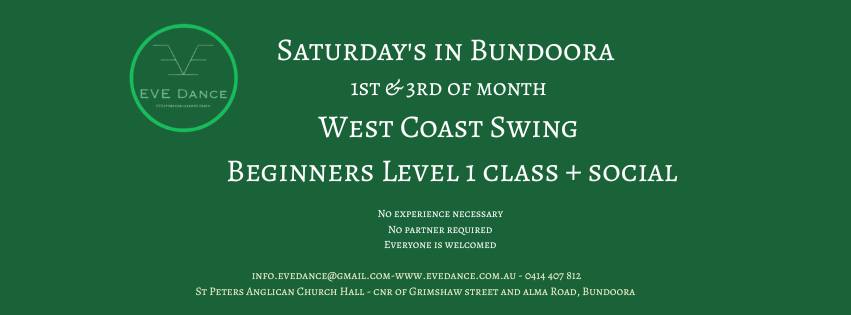 West Coast Swing Beginners (L1) Class