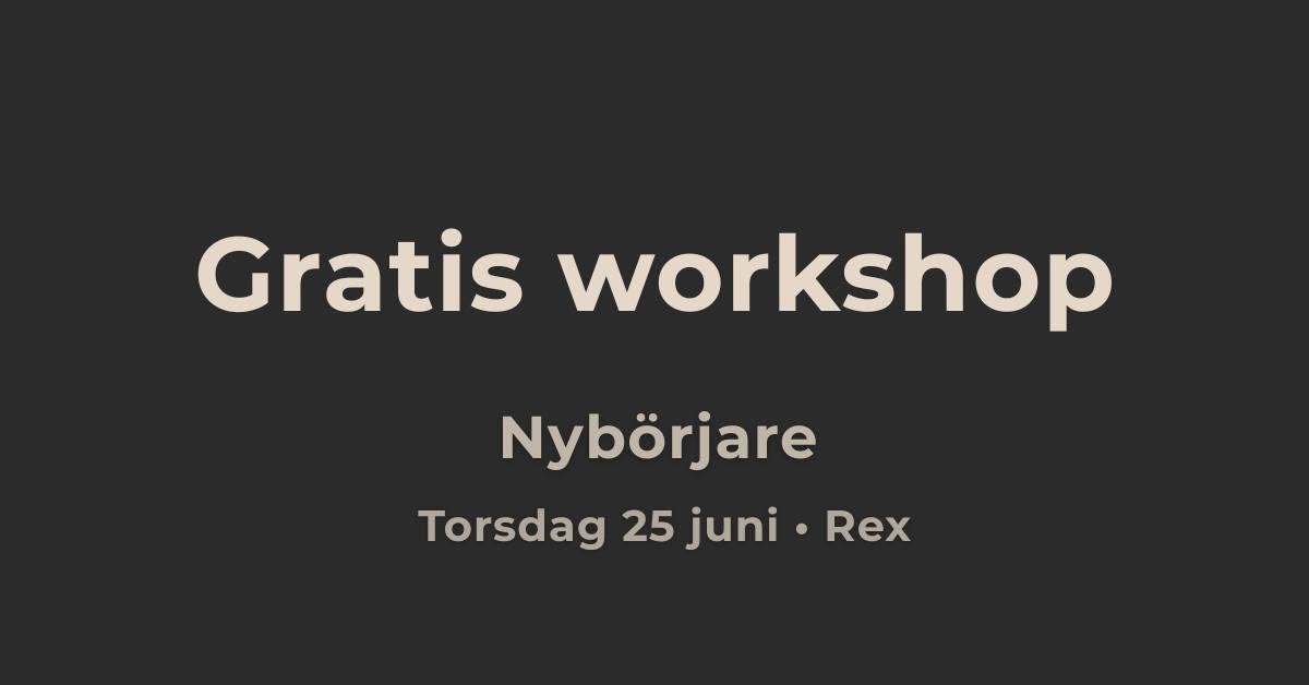 Gratis workshop