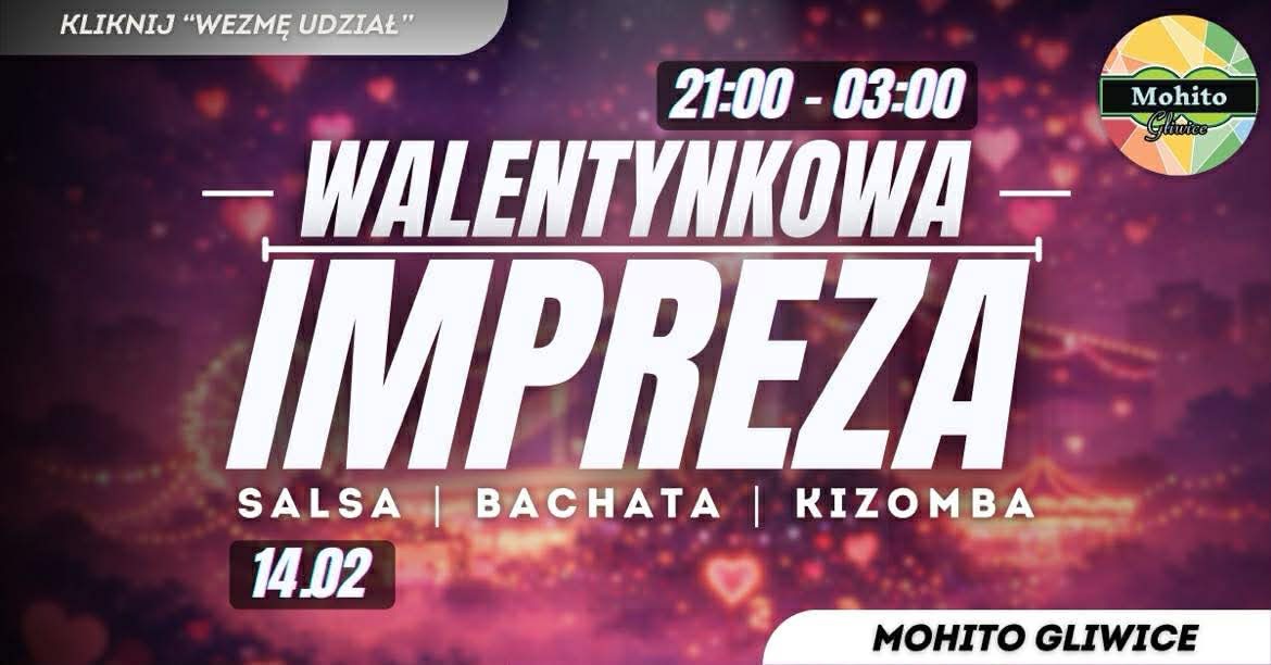 WALENTYNKOWA IMPREZA NA 3 PARKIETY 💕 W SZKOLE TAŃCA MOHITO
