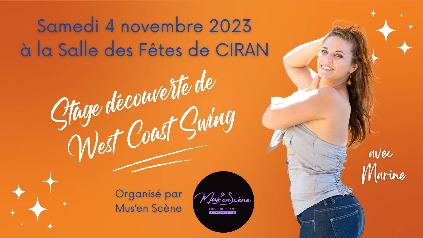 Stage découverte de West Coast Swing avec Marine