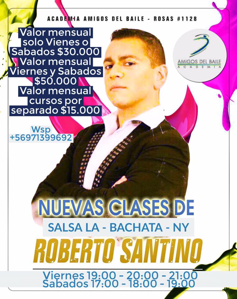 Inicio nuevos cursos de Salsa y Bachata con Roberto Santino