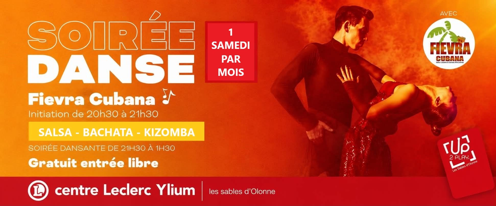 SOIRÉE SBK GRATUITE UP2PLAY LES SABLES D'OLONNE