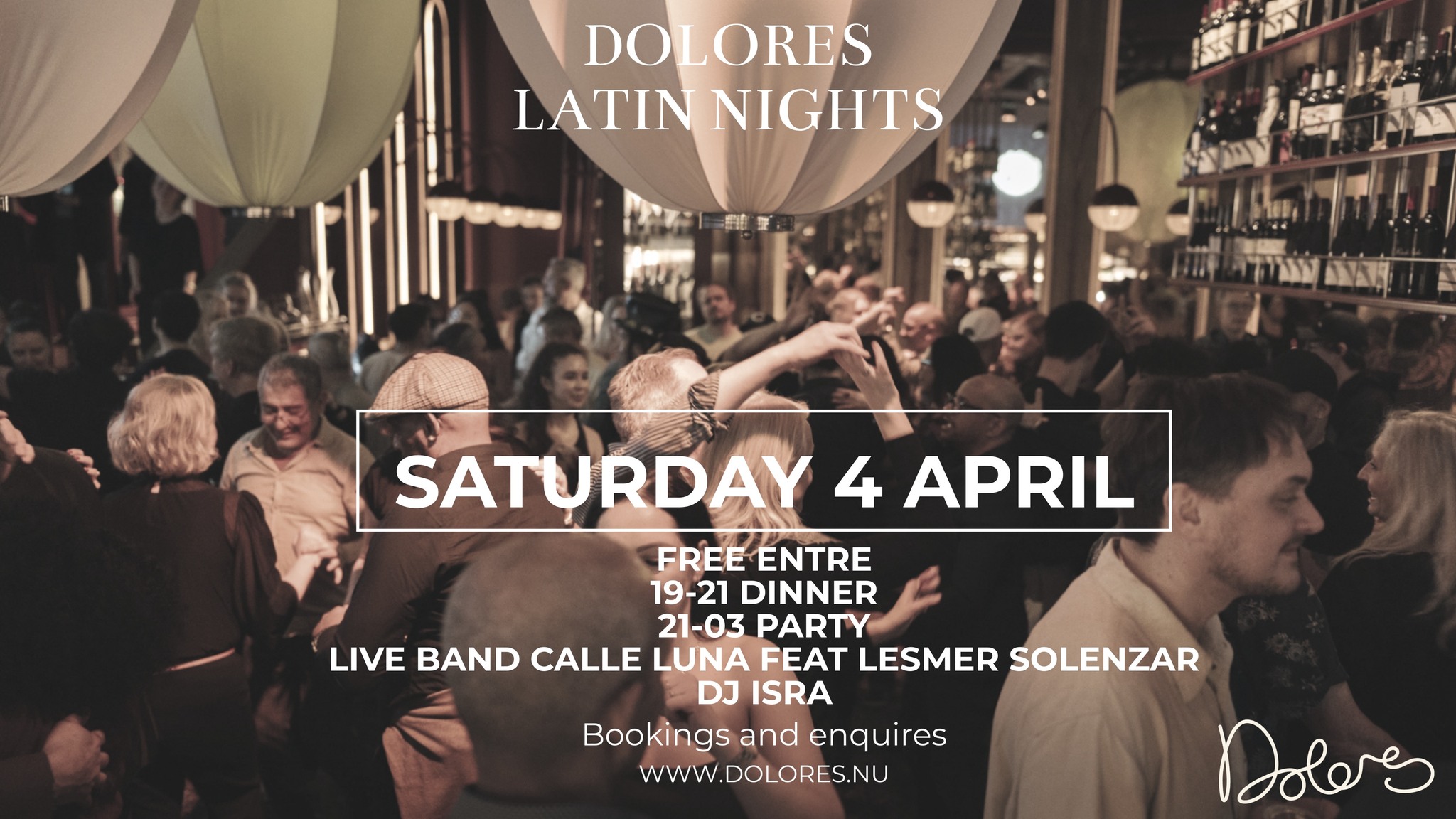 Dolores presents Dj Isra Calle Luna feat Lesmer Free Entry