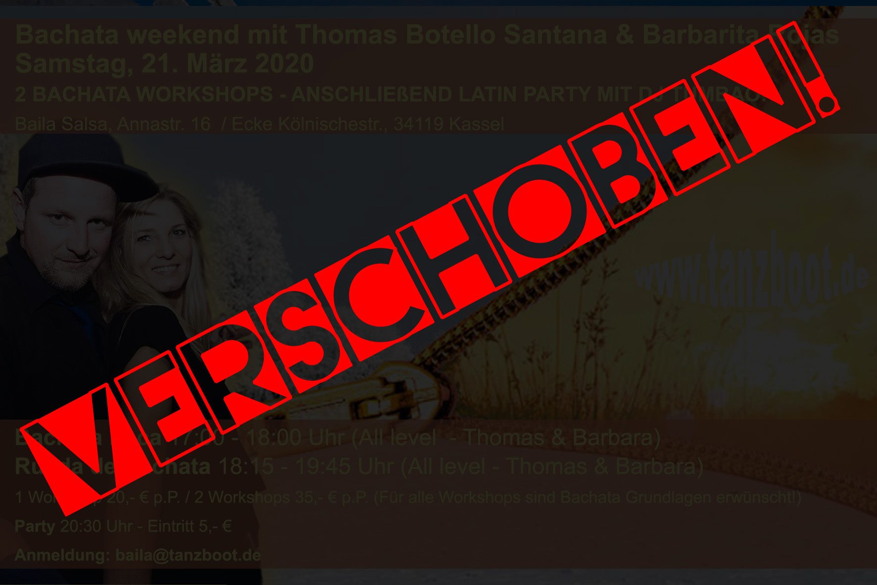 Bachata Workshops und Latin Party