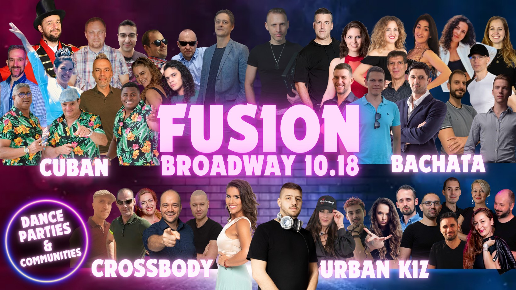 FUSION PARTY 10.18. (4 rooms) @ CUBAN (élőzenével) - BACHATA - URBAN KIZ - CROSSBODY