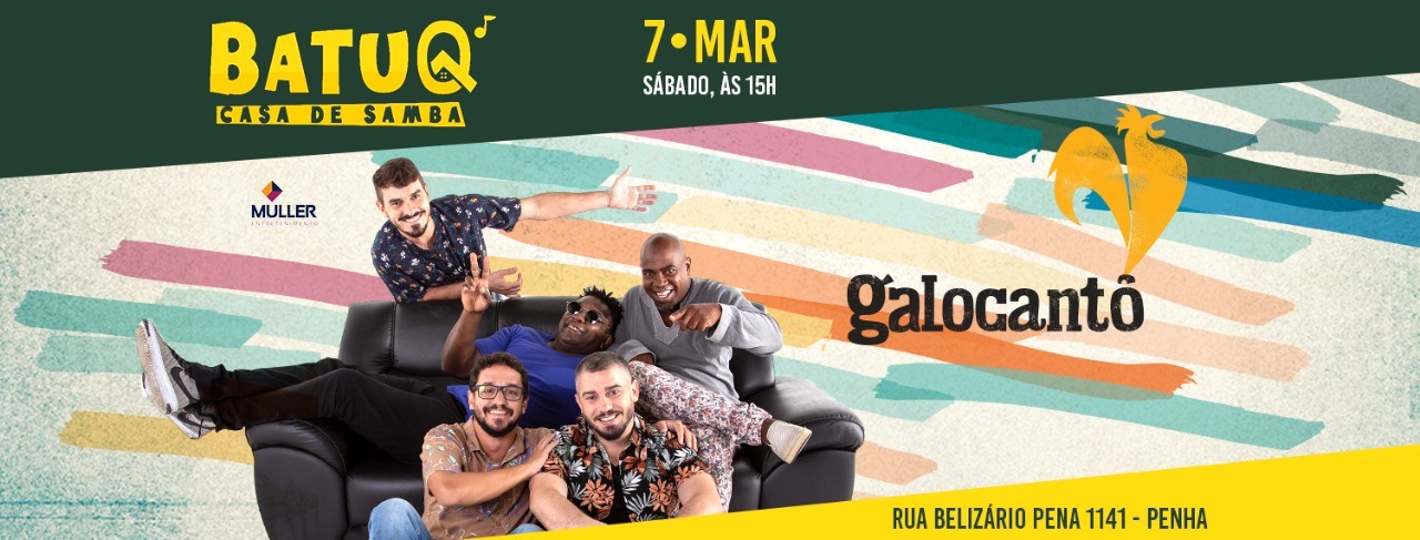 Roda de Samba do Galocantô pela primeira vez na Batuq!