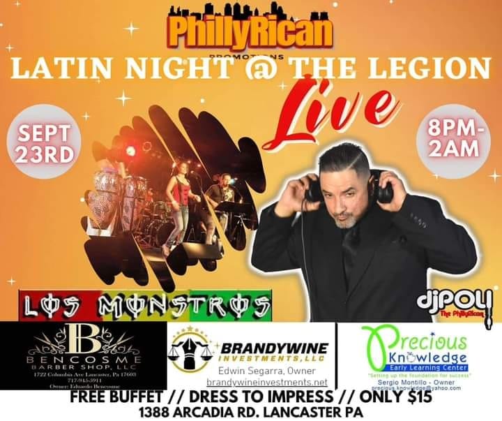 Los Monstros LITE @ Lancaster American Legion w DJ Poli