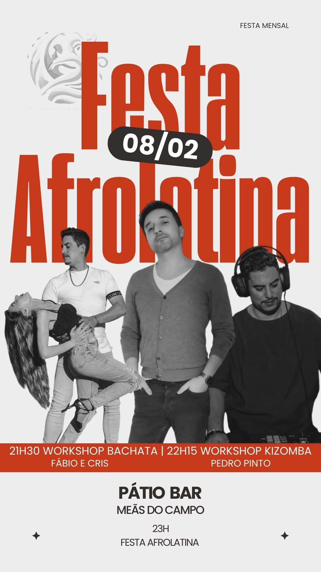 🪘🪇Festa Afrolatina🪇🪘Pátio Bar, Meãs do Campo