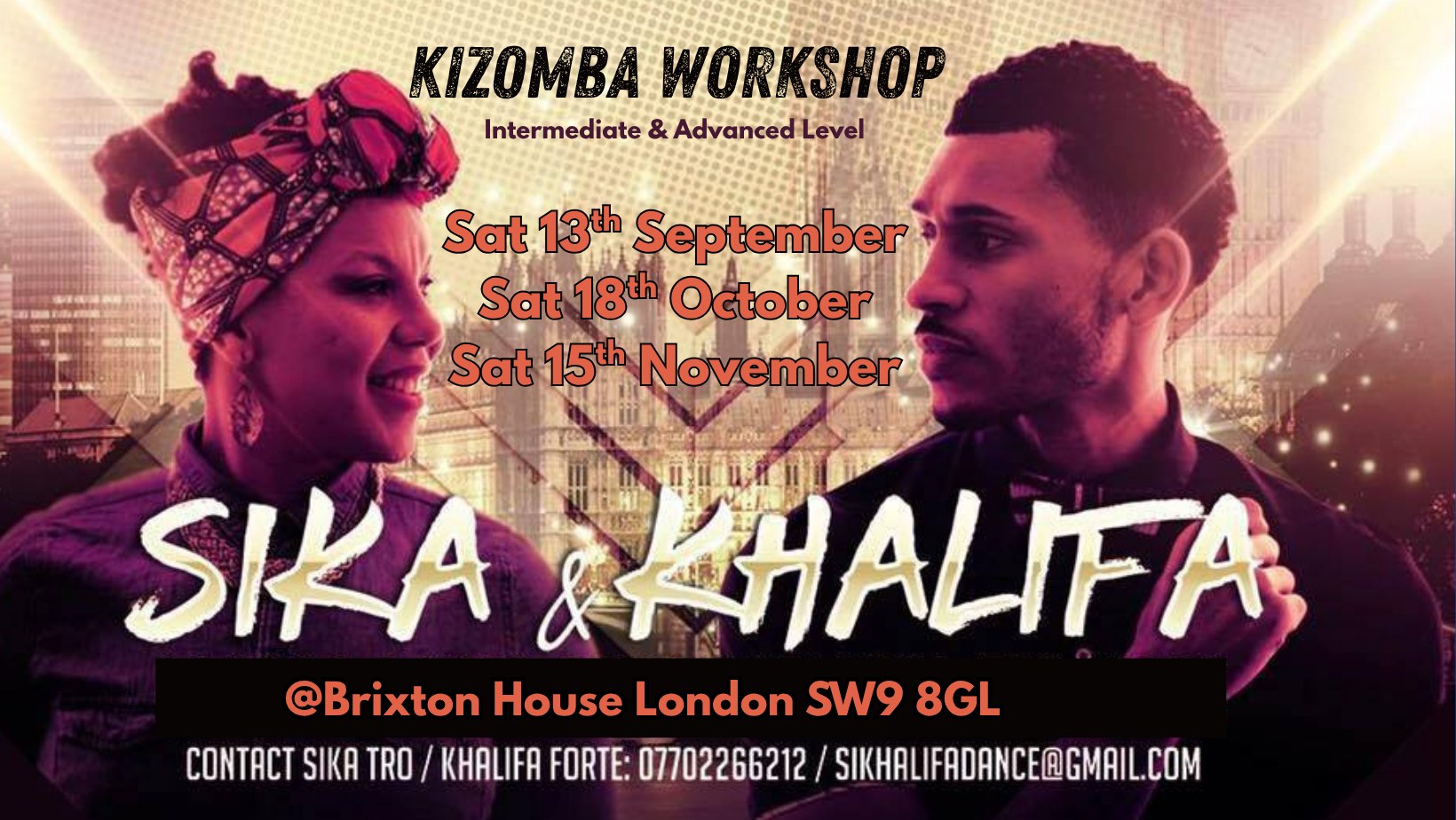 Kizomba Workshop with SiKhalifa - Saturday 13th September