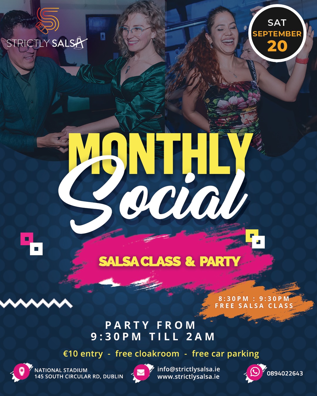 Strictly Salsa - September Monthly Social with Free Salsa Class
