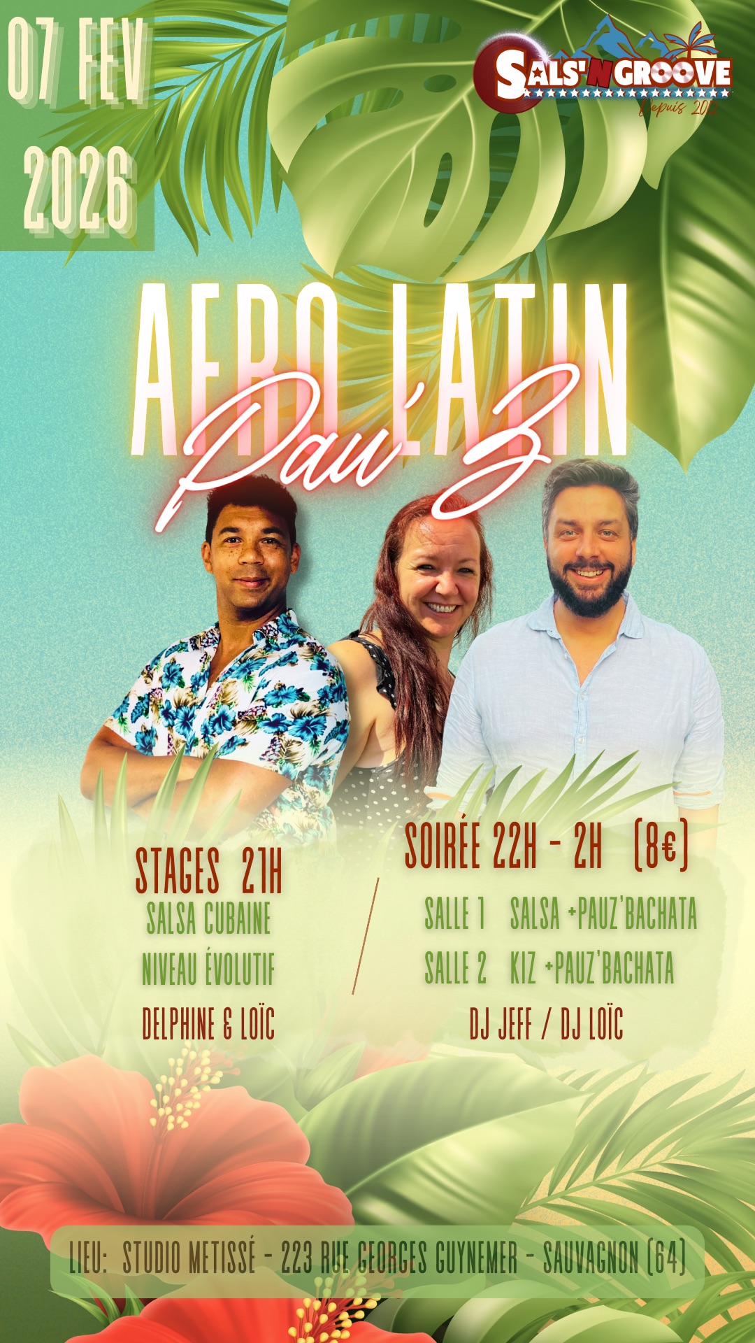 AFRO LATIN PAU’Z la mensuelle Sals’n Groove 2 salles 2 djs stages offerts
