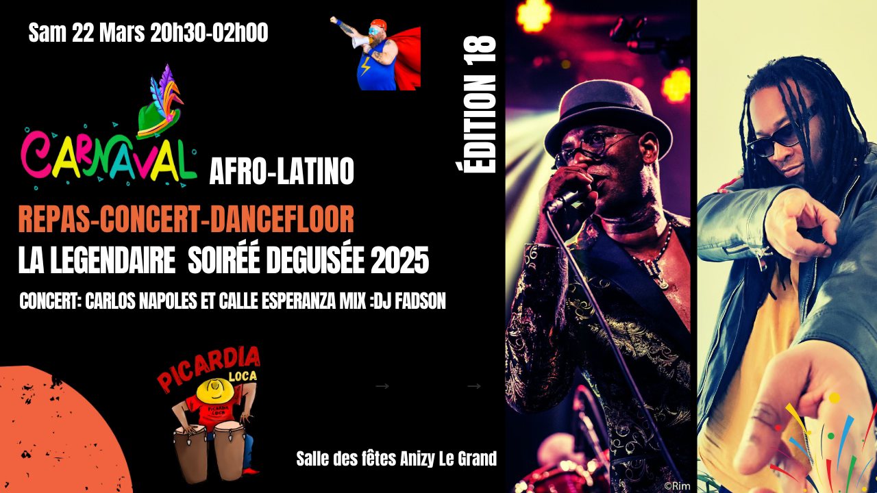 La légendaire soirée Déguisée by Picardia Loca, les 18 Piges 🤩🤩🤩 ❌REPAS-CONCERT-DANCEFLOOR