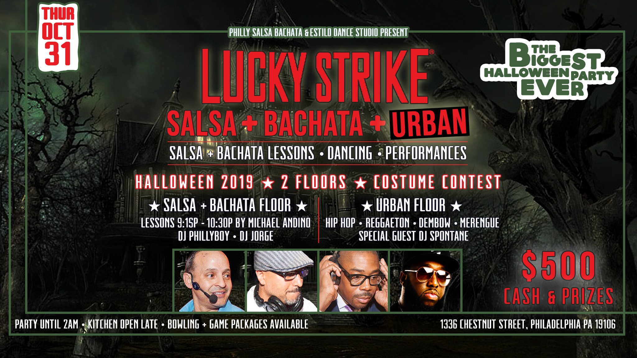 Lucky Strike Social - 2 Floor Ultimate Halloween Party 2019