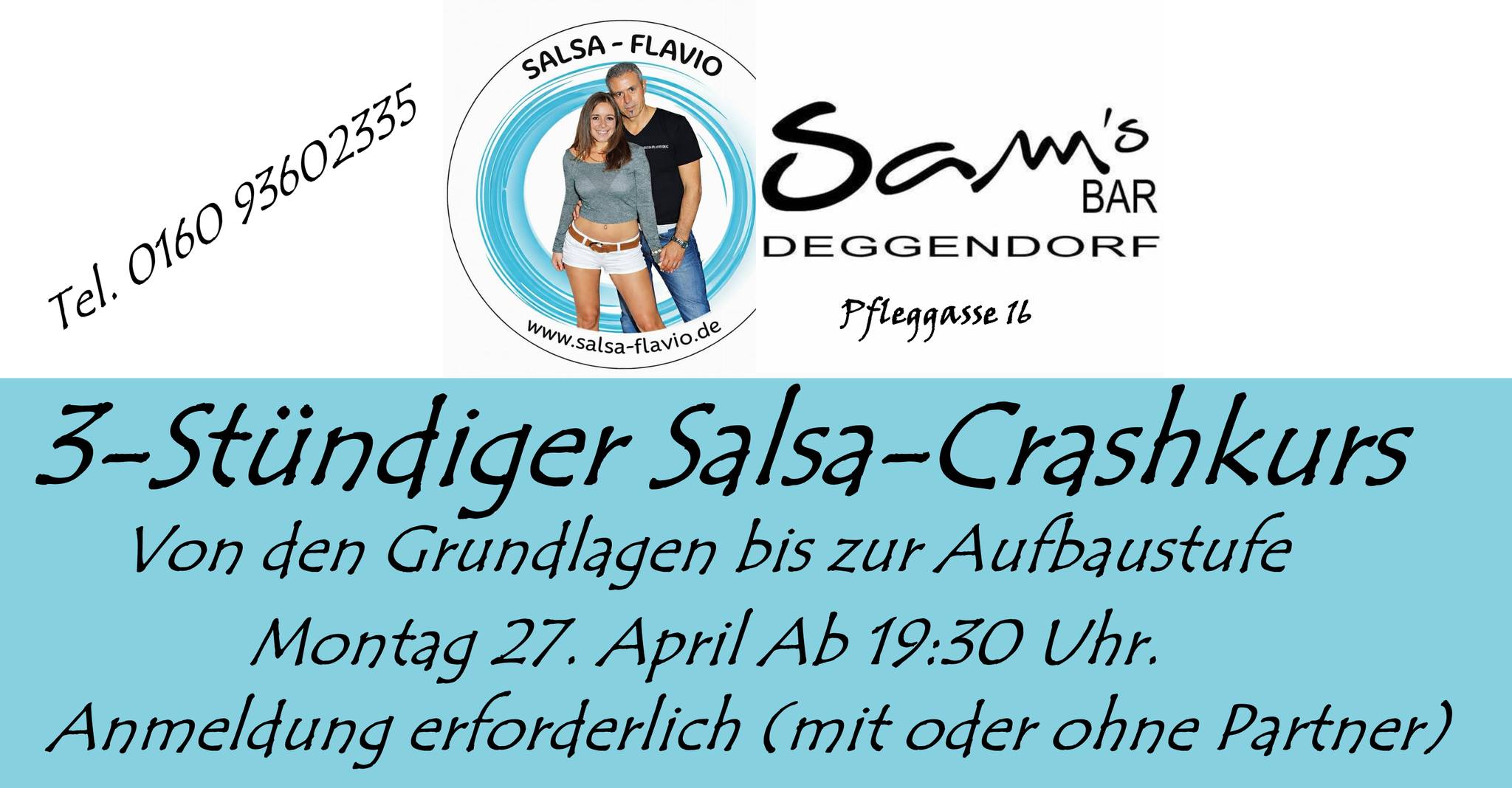 Neue Salsa Crashkurs (3 Stunde) Intensiv für Anfänger bis Aufbaustufe