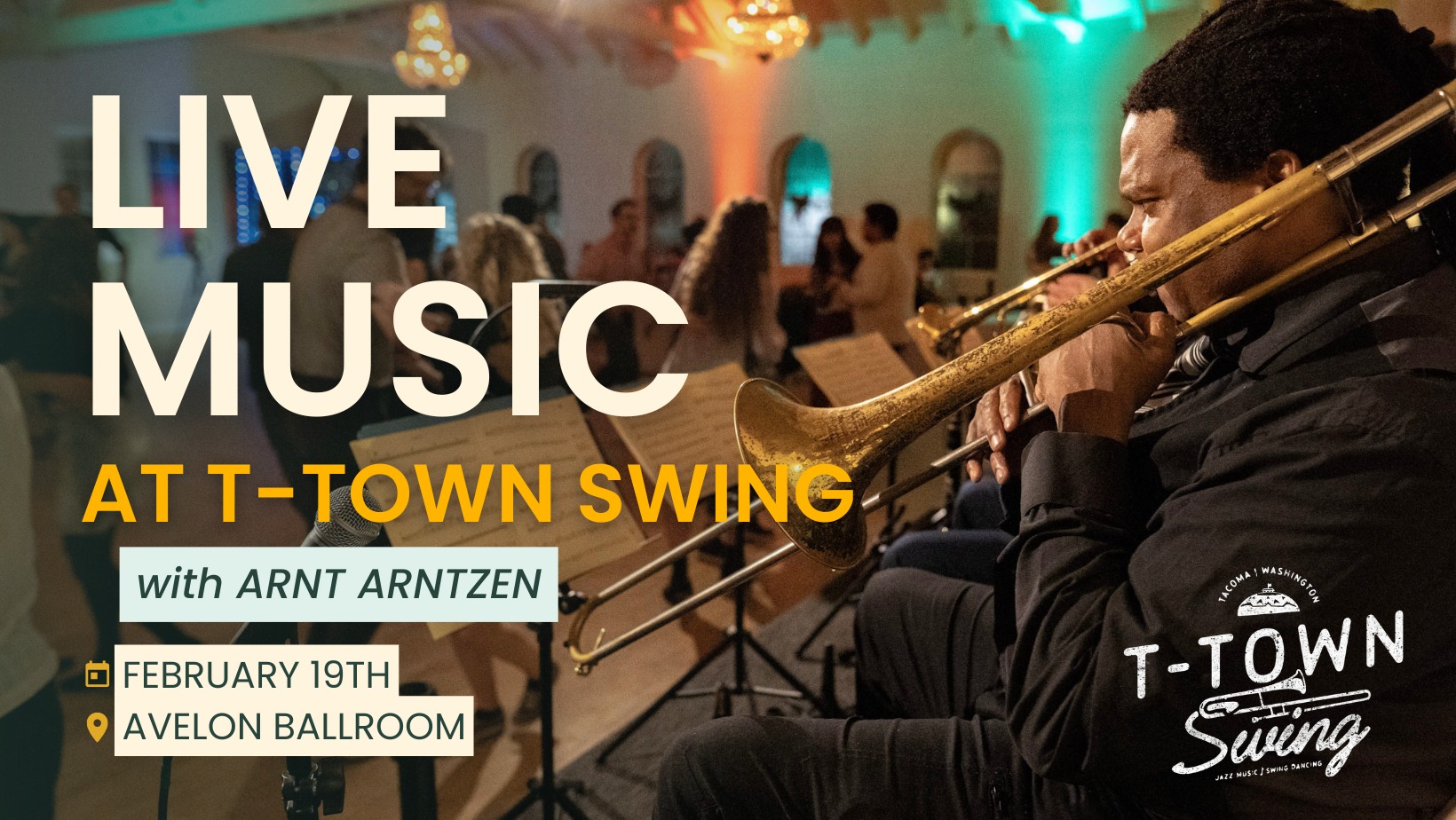 Live Music at T-Town Swing 2 19 with Arnt Arntzen