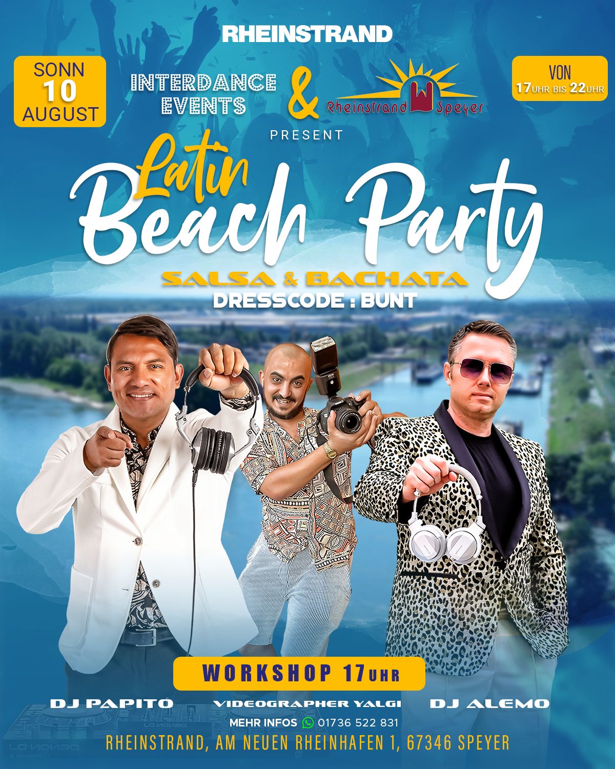 ⭐️ Latin Beach Party - Open Air in Speyer ⭐️ 10. August 2025 ⭐️