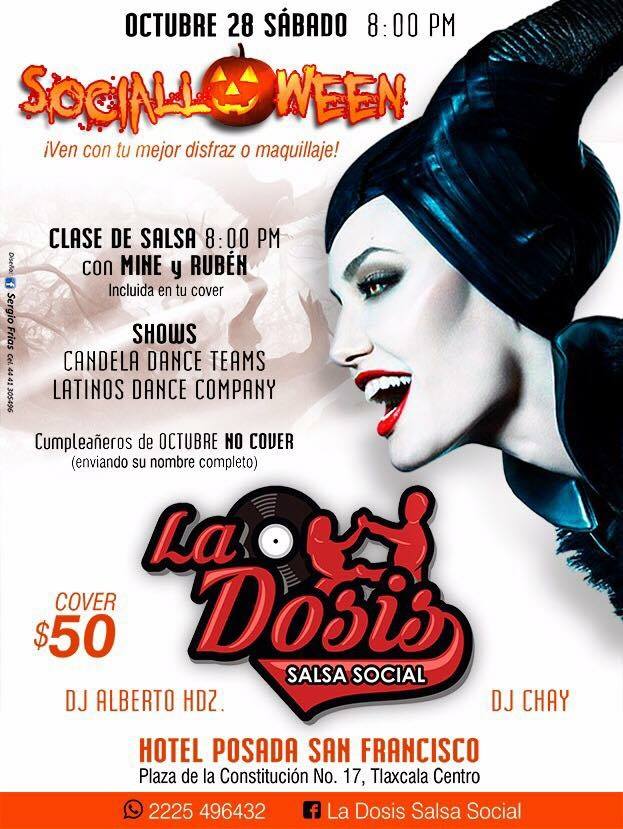 Halloween Salsero-Bachatero en La Dosis Salsa Social