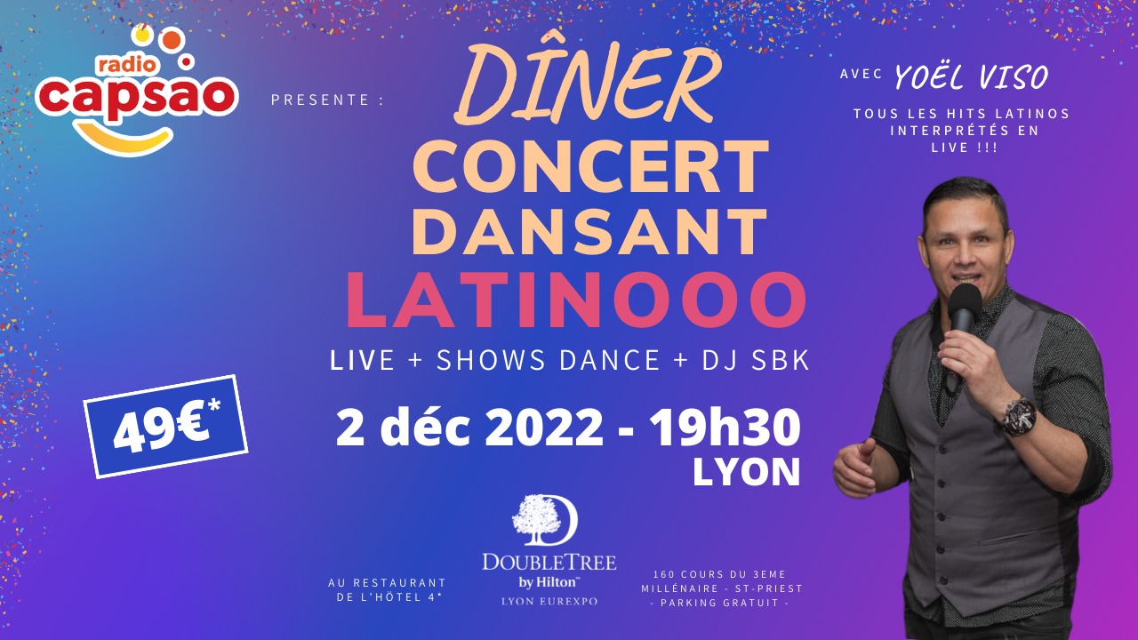 LYON : Dîner Concert Dansant Latino