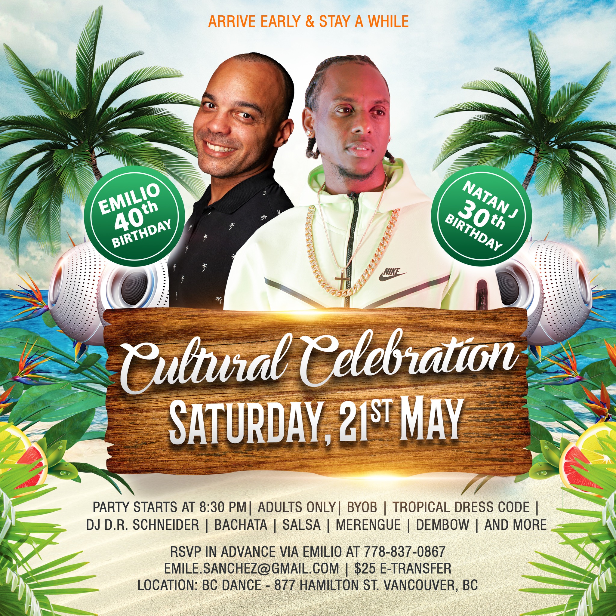 Latin Dancing Celebration & Birthday Party