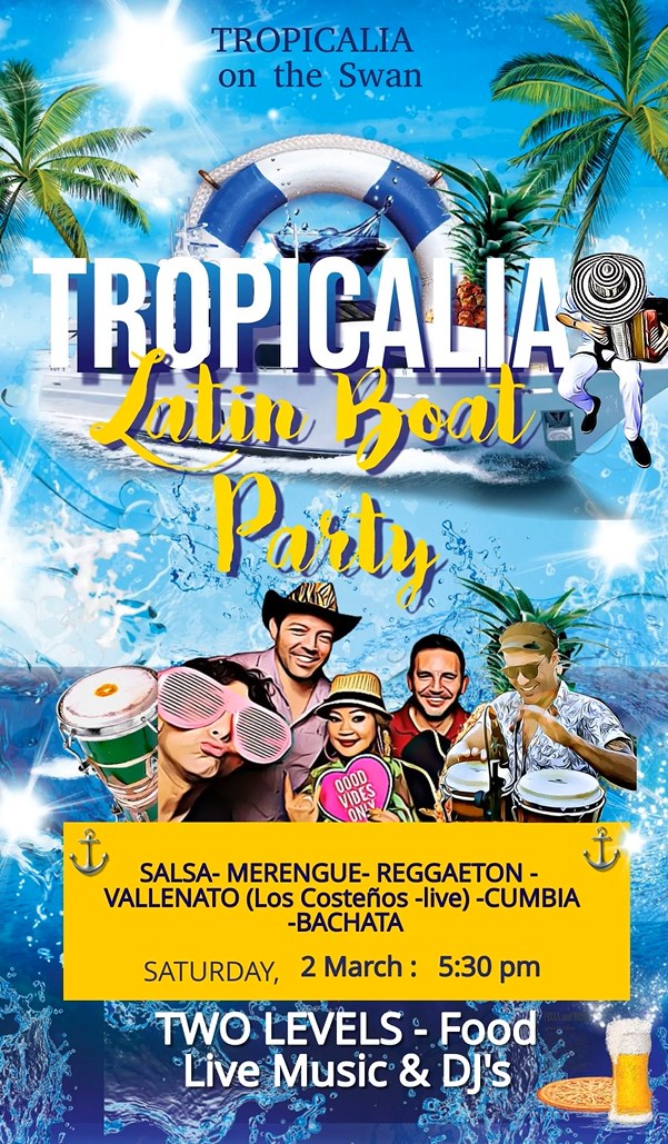 Latin Boat Party - Tropicalia on the Swan