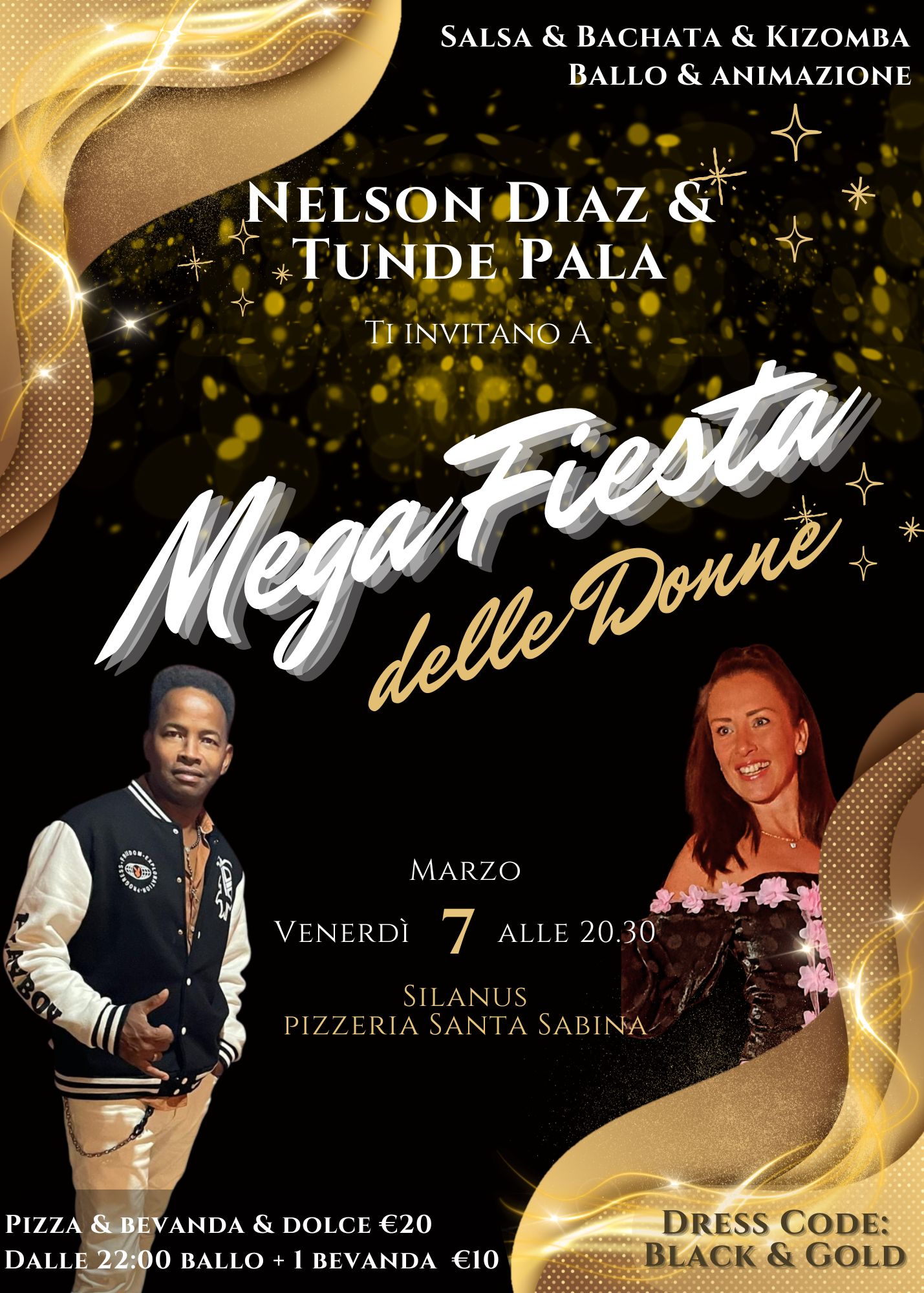 ⚘️Mega Fiesta delle Donne con NELSON DIAZ e TUNDE PALA⚘️