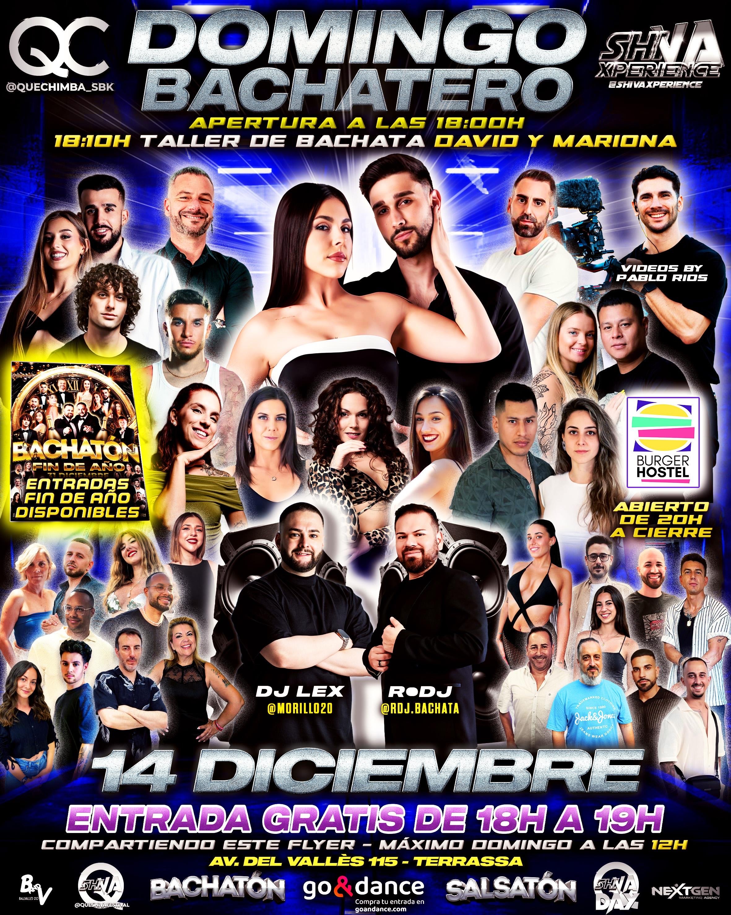 💥💥 DOMINGO BACHATERO 💥💥 14 DE DICIEMBRE QC X SHIVA 💥💥