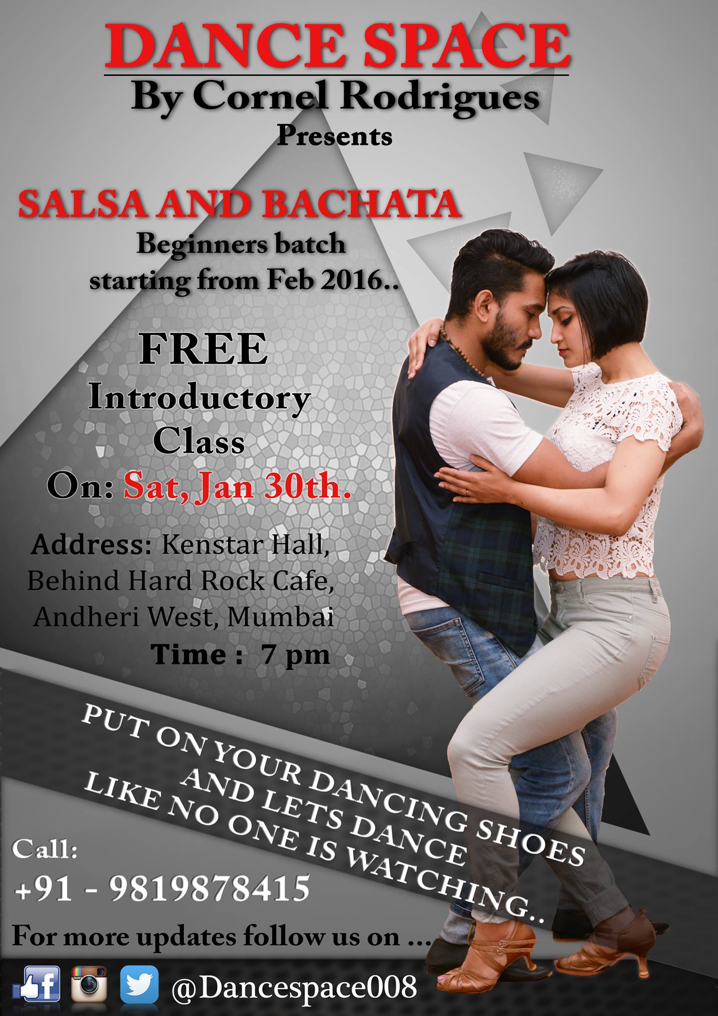 Salsa and Bachata Free introductory class