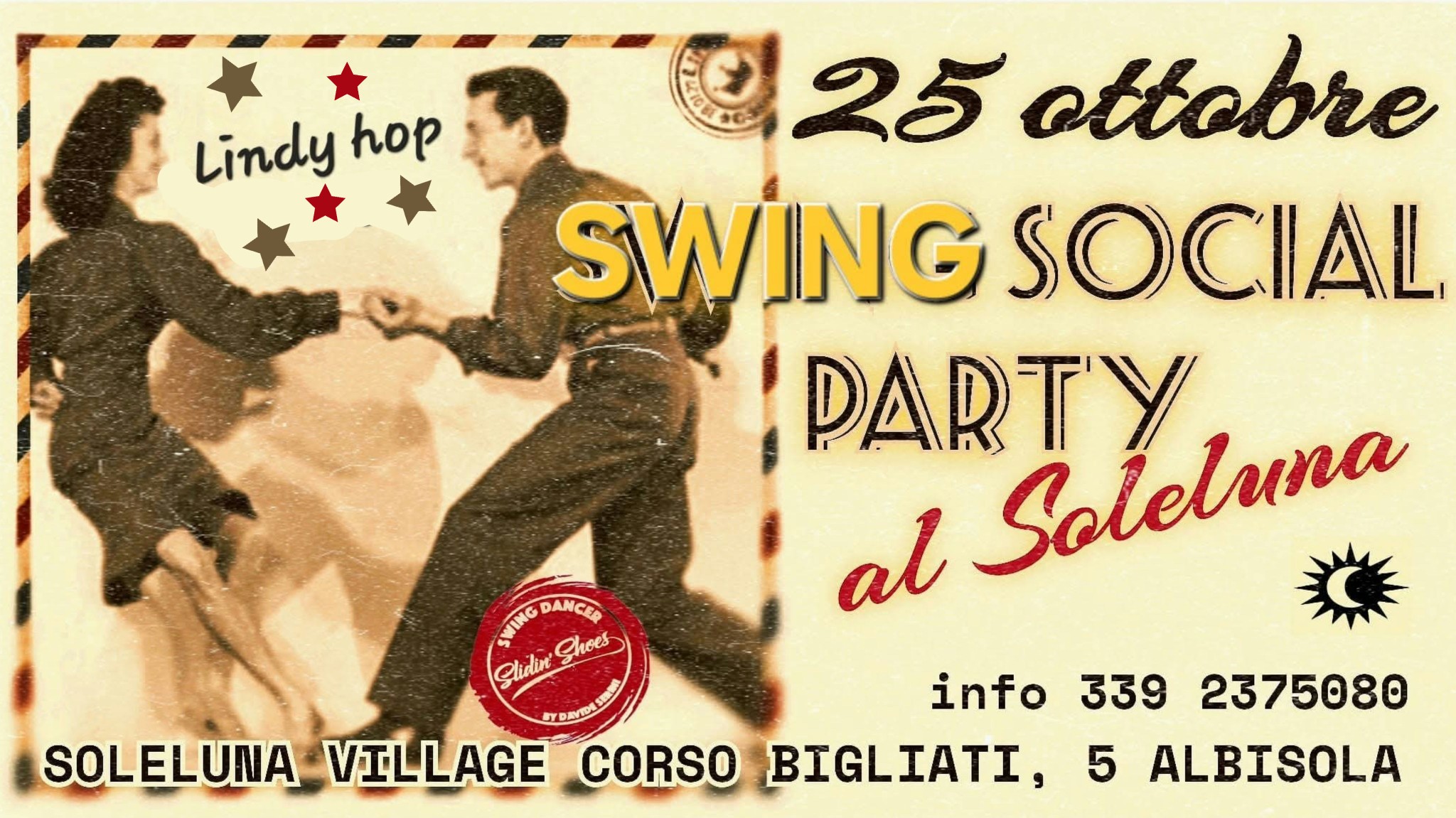 SWING SOCIAL PARTY AL SOLELUNA ALBISSOLA