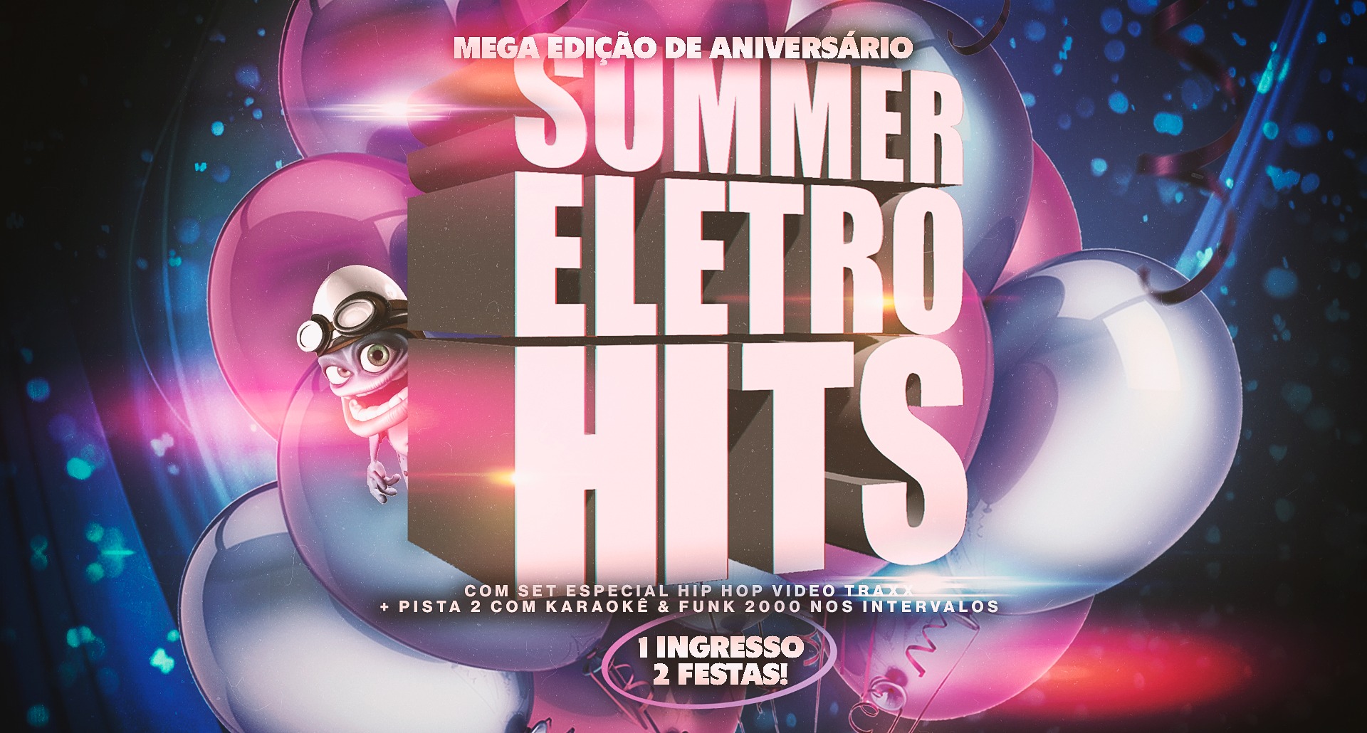SUMMER ELETROHITS MEGA EDIÇÃO 2 Pistas, Karaokê Nostálgico, Hip Hop Vídeo Traxx e Furacão 2000!