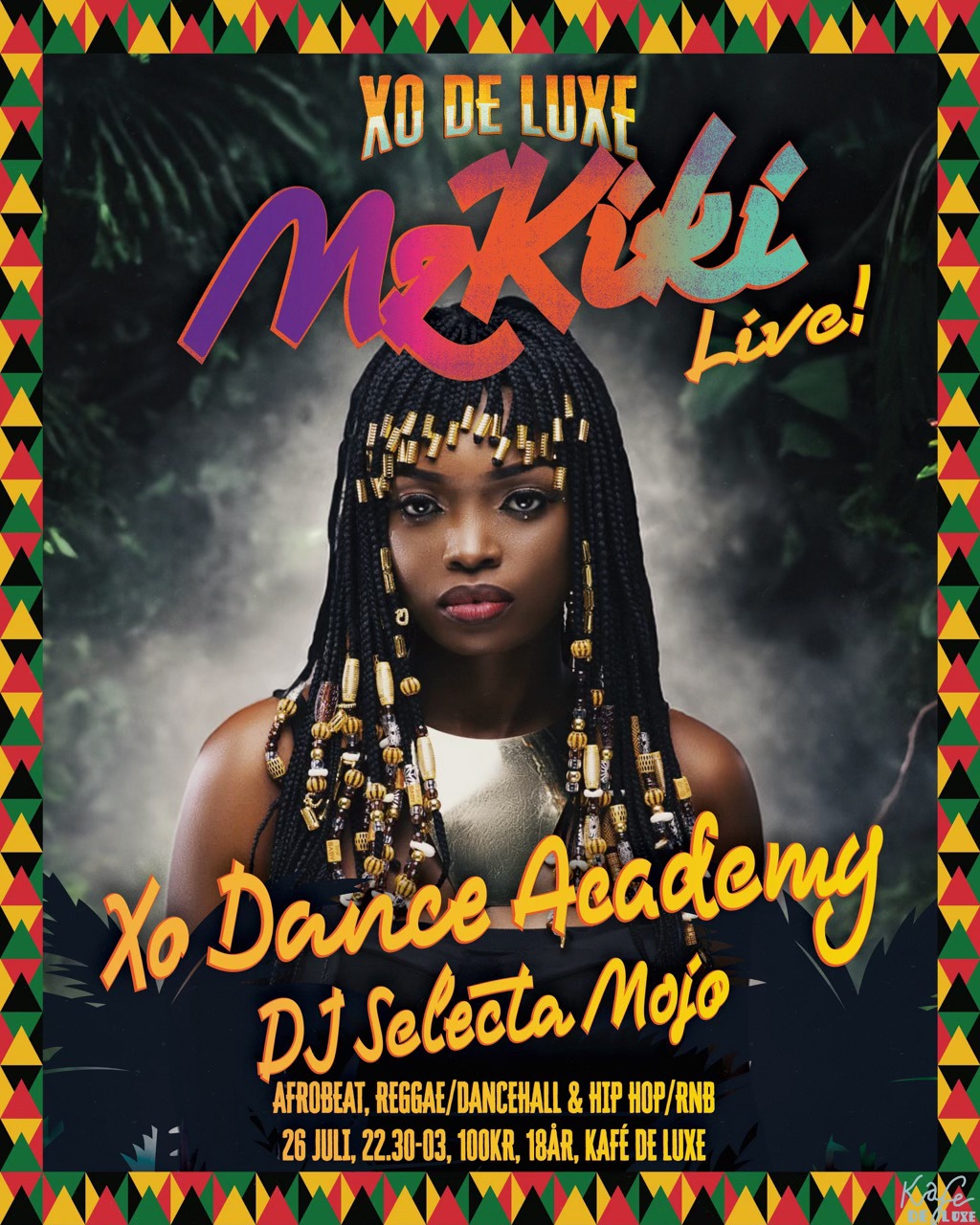 Xo de luxe - MzKiki (Ghana) live! Xo Dance Academy! DJ Selecta Mojo!