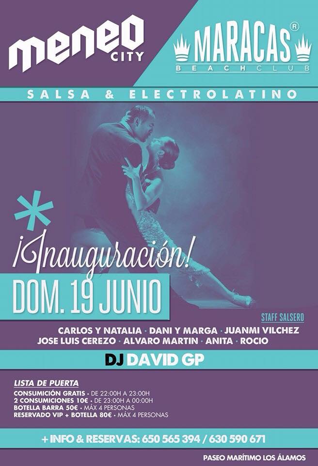 Domingo 19 junio "Meneo City Latino" Maracas los Alamos.