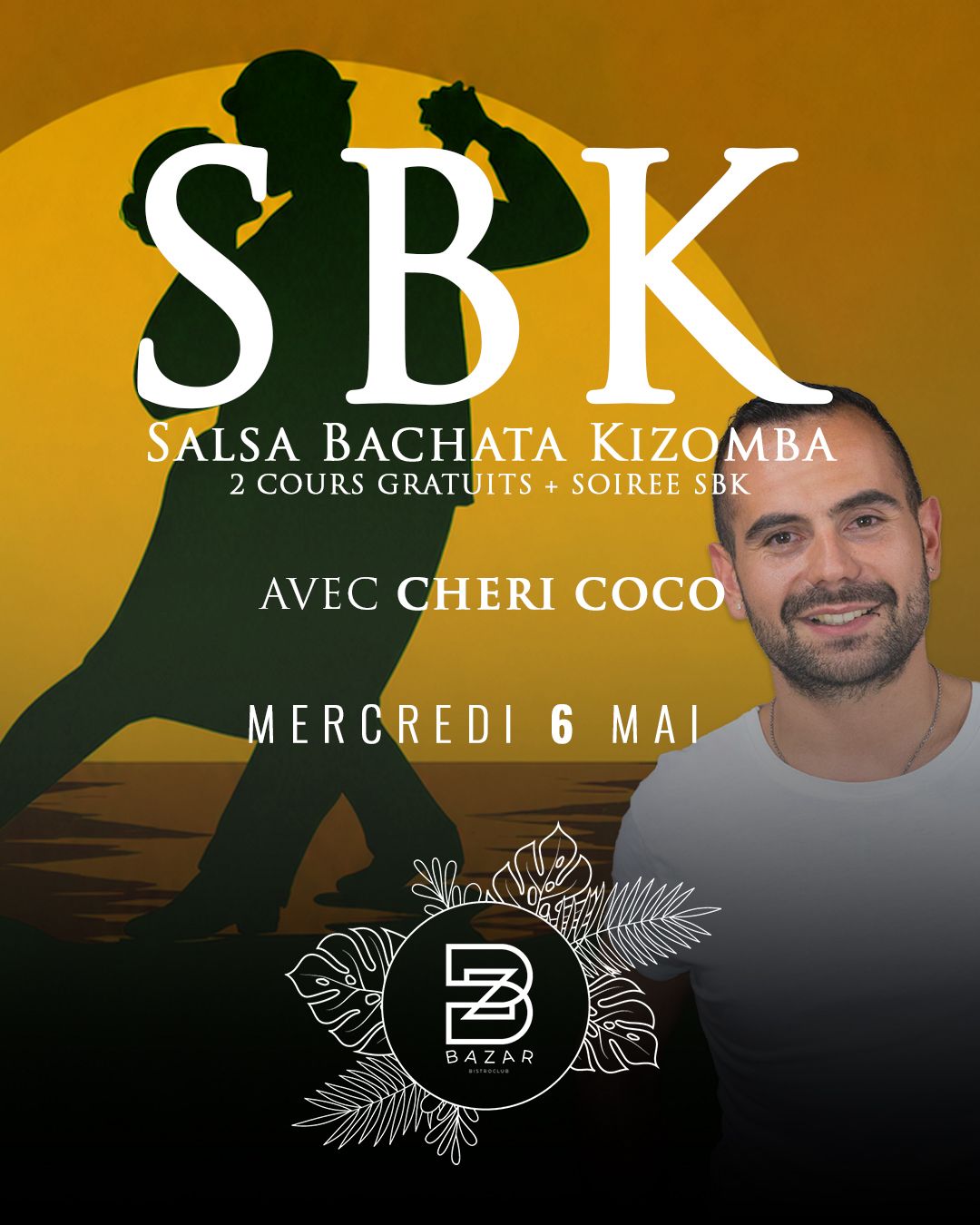 2 Cours Gratuit Bachata Evolutif avec Vincent Cheri Coco au Bazar