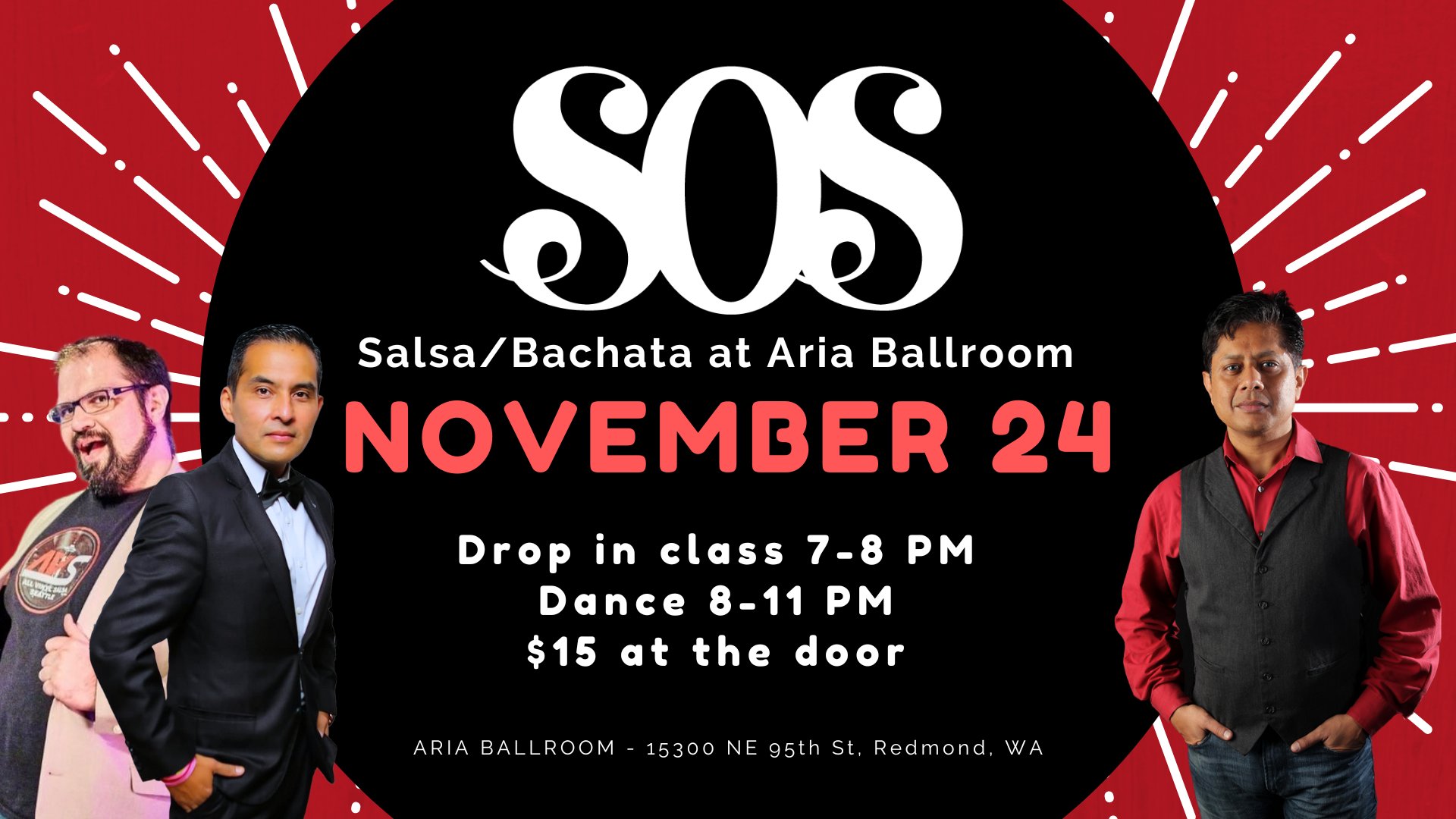 eSOeS - November 24 Salsa Bachata at Aria Ballroom with DJ Raj