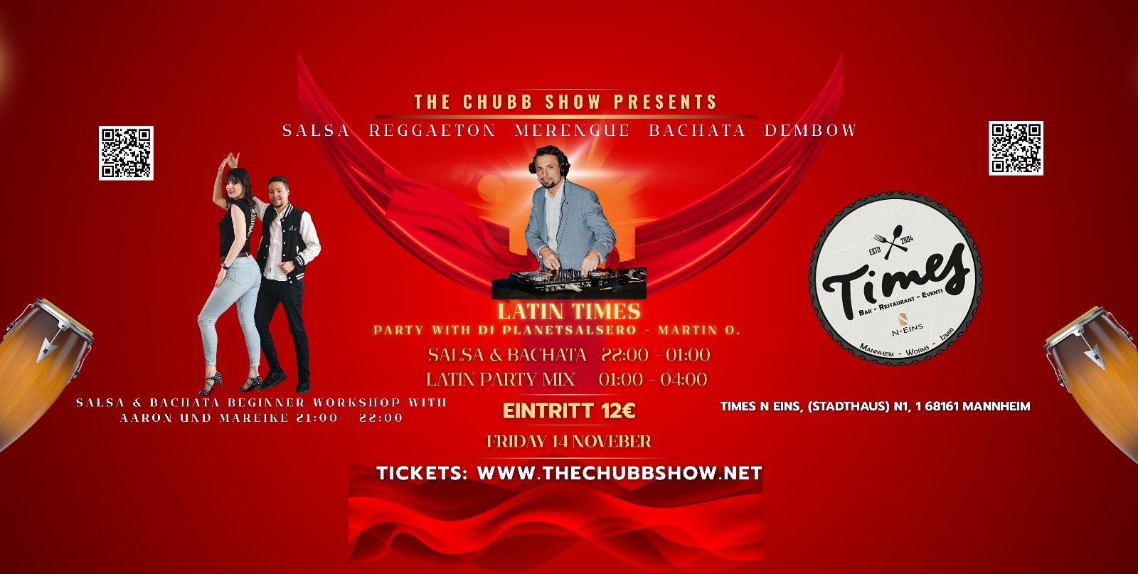 LATIN TIMES - SALSA & LATIN PARTY IN MANNHEIM CITY