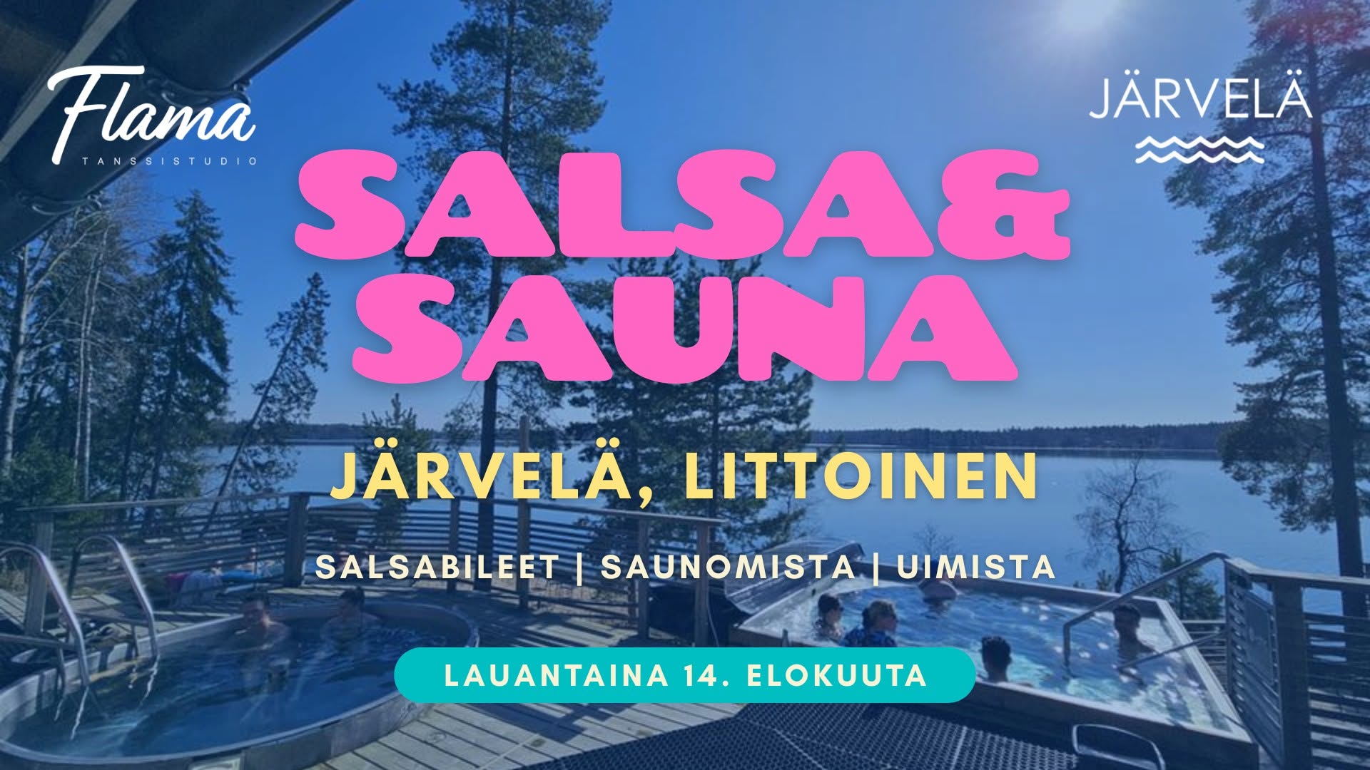 Salsa & Sauna Järvelässä pe 14.8.